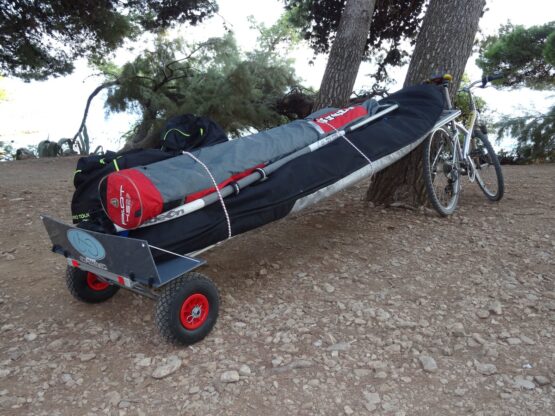 chariot vélo pour kayak surf windsurf foil